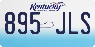 KY license plate 895JLS