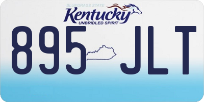 KY license plate 895JLT