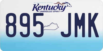 KY license plate 895JMK