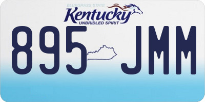 KY license plate 895JMM