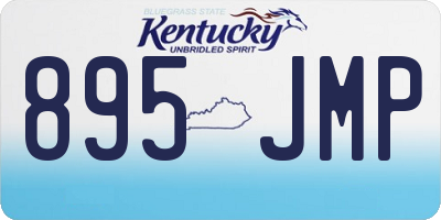 KY license plate 895JMP