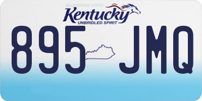 KY license plate 895JMQ