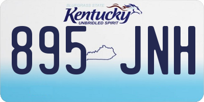 KY license plate 895JNH