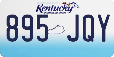 KY license plate 895JQY