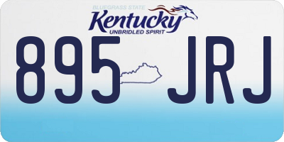 KY license plate 895JRJ