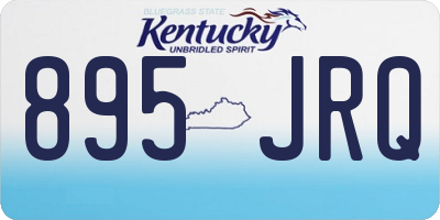 KY license plate 895JRQ