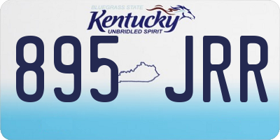 KY license plate 895JRR