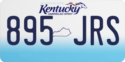 KY license plate 895JRS