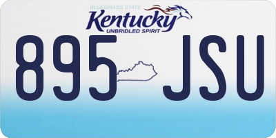 KY license plate 895JSU