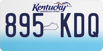 KY license plate 895KDQ