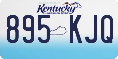 KY license plate 895KJQ