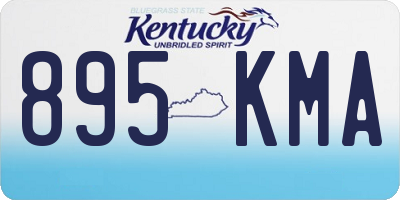 KY license plate 895KMA