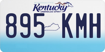 KY license plate 895KMH