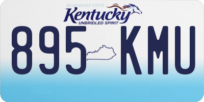 KY license plate 895KMU