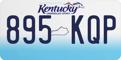 KY license plate 895KQP