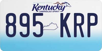 KY license plate 895KRP