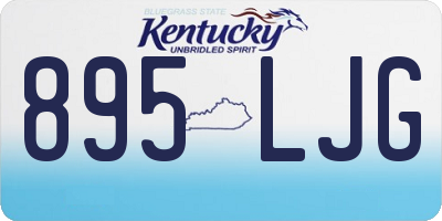 KY license plate 895LJG