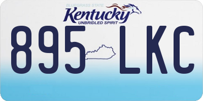 KY license plate 895LKC
