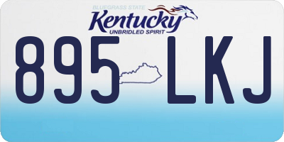 KY license plate 895LKJ