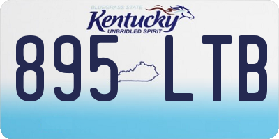 KY license plate 895LTB