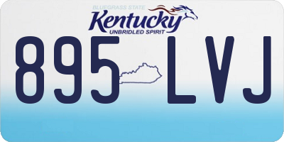 KY license plate 895LVJ