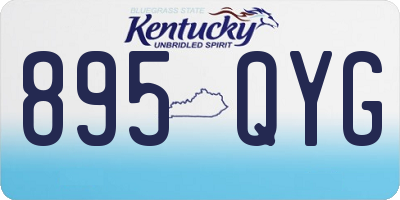 KY license plate 895QYG