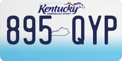 KY license plate 895QYP