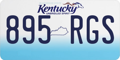 KY license plate 895RGS