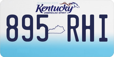 KY license plate 895RHI