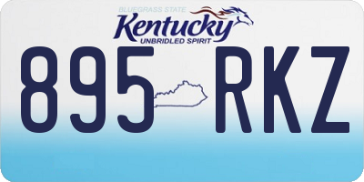 KY license plate 895RKZ