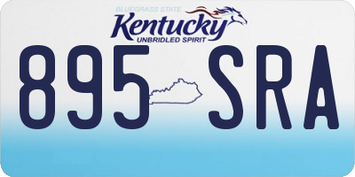 KY license plate 895SRA