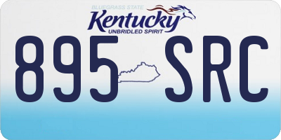 KY license plate 895SRC