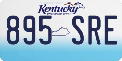 KY license plate 895SRE