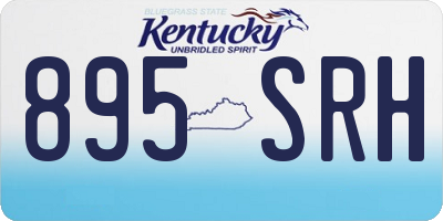 KY license plate 895SRH