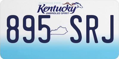 KY license plate 895SRJ