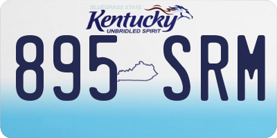 KY license plate 895SRM