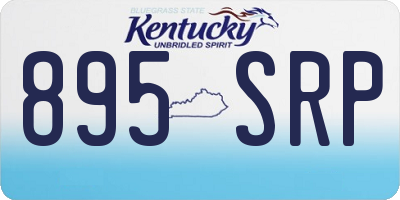 KY license plate 895SRP