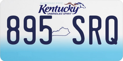 KY license plate 895SRQ