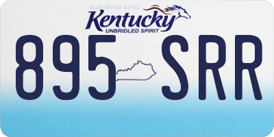 KY license plate 895SRR