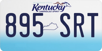 KY license plate 895SRT