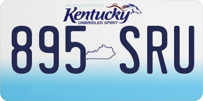KY license plate 895SRU