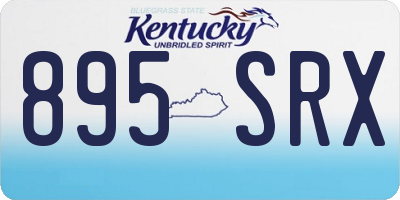 KY license plate 895SRX