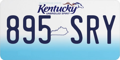 KY license plate 895SRY