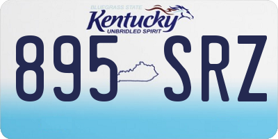 KY license plate 895SRZ