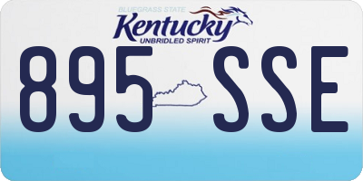 KY license plate 895SSE