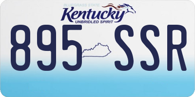 KY license plate 895SSR