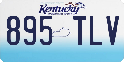 KY license plate 895TLV
