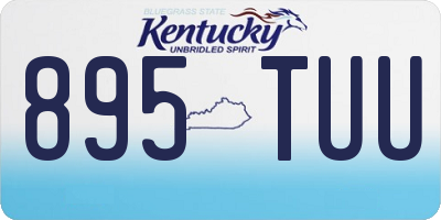 KY license plate 895TUU