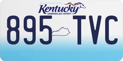 KY license plate 895TVC