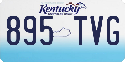 KY license plate 895TVG